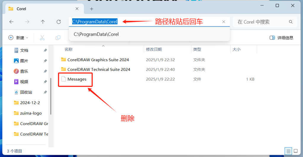 CorelDRAW 2024 安装过程出现 Error 1312 报错解决方法